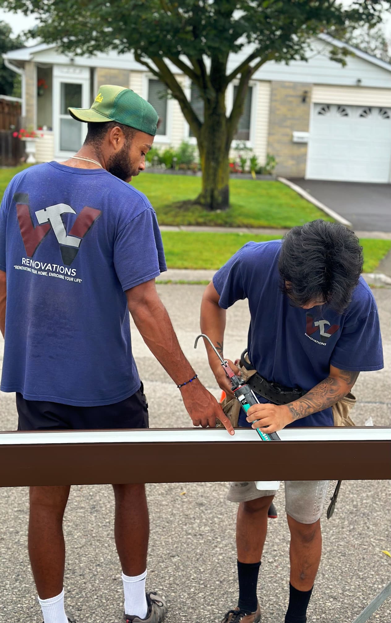 Wealthy Renovations crew working on a job