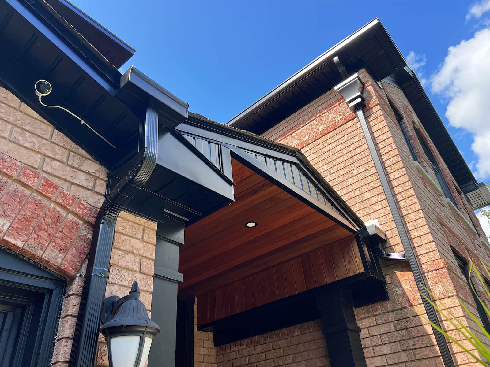 Front-of-house ceiling and soffit work
