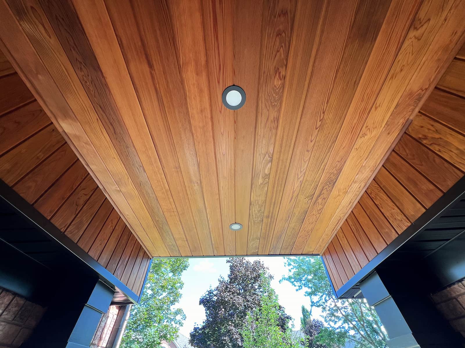 Front-of-house ceiling and trim